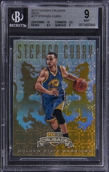 2012-13 Panini Crusade "Gold" #177 Stephen Curry (#10/10) - BGS MINT 9